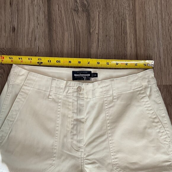 Ply The Waters Guideboat Co Pants Yellow Ankle Zip Zippers Casual Size 28 Preppy - Picture 7 of 7